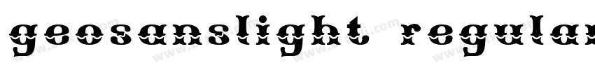 geosanslight regular字体转换